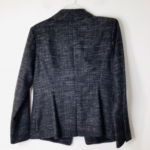 Classifies Entier blazer women 12 grey black Virgin wool linen - Picture 2 of 7